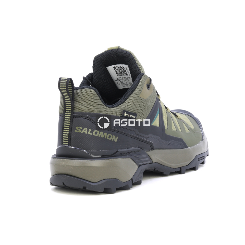 detail SALOMON X ULTRA 360 GTX olivová pánska outdoorová obuv s membránou Gore-Tex