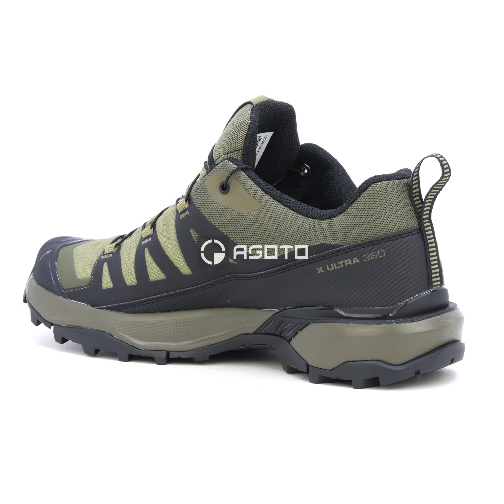 detail SALOMON X ULTRA 360 GTX olivová pánska outdoorová obuv s membránou Gore-Tex