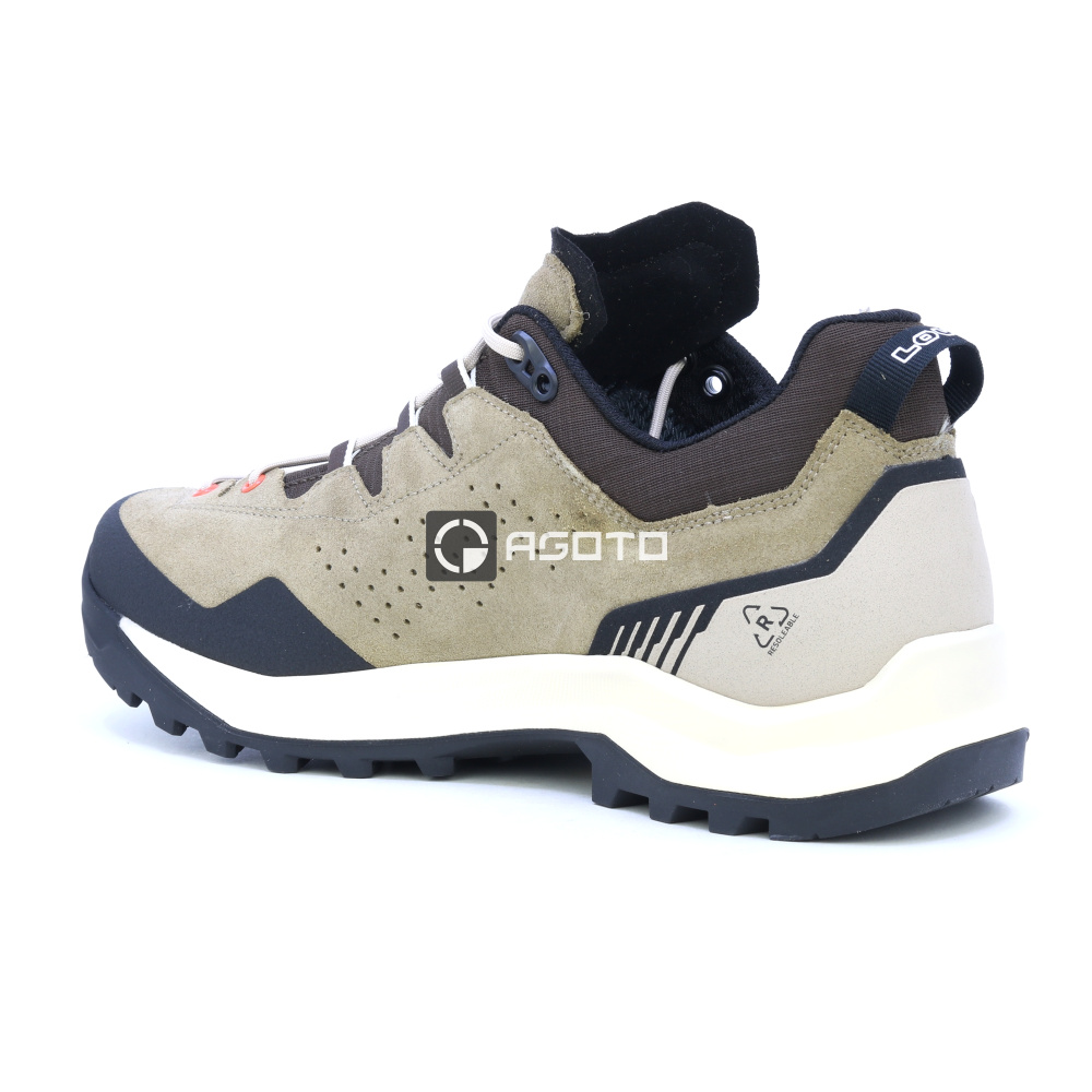 detail LOWA Explorer GTX béžová pánska kožená outdoorová obuv s membránou GORE-TEX