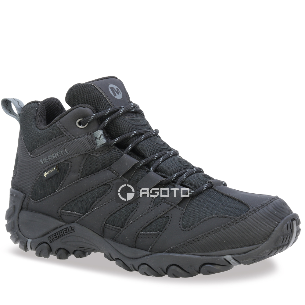 detail MERRELL CLAYPOOL SPORT MID GTX černá pánská outdoor obuv Goretex
