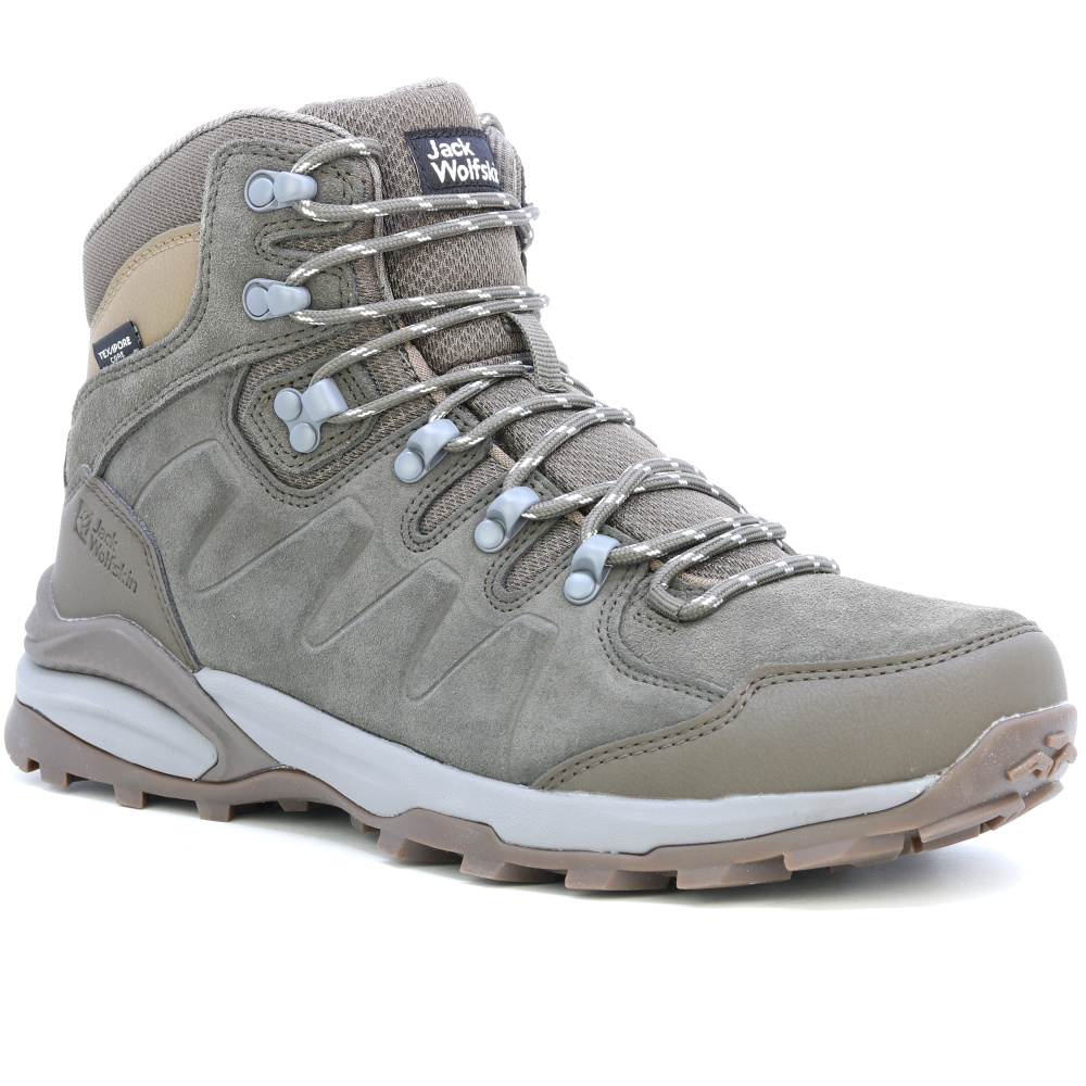 detail Jack Wolfskin Refugio béžová pánská outdoor obuv Texapore membrána