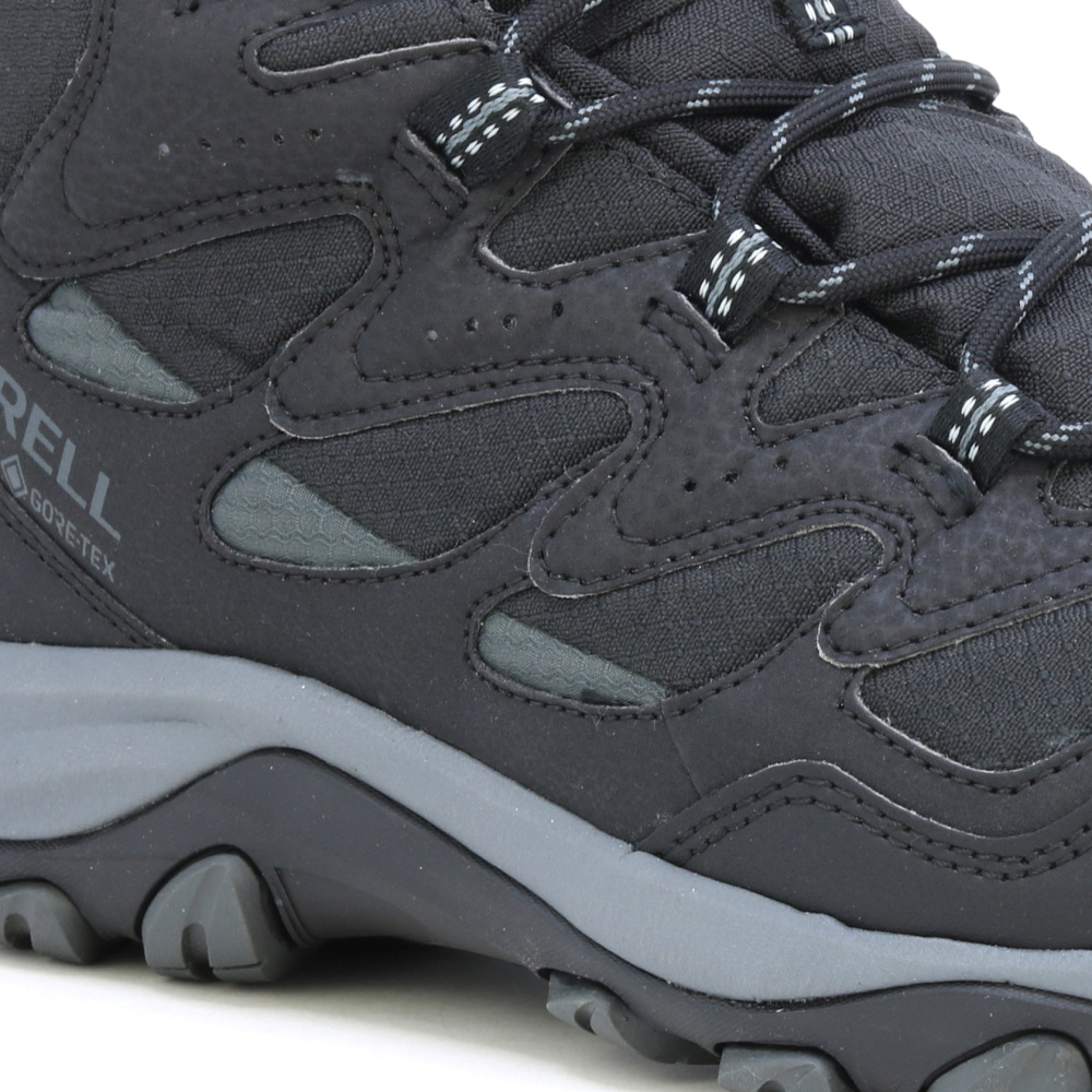 detail MERRELL West Rim Sport MID GTX černá pánská outdoor obuv GORE-TEX® membrána
