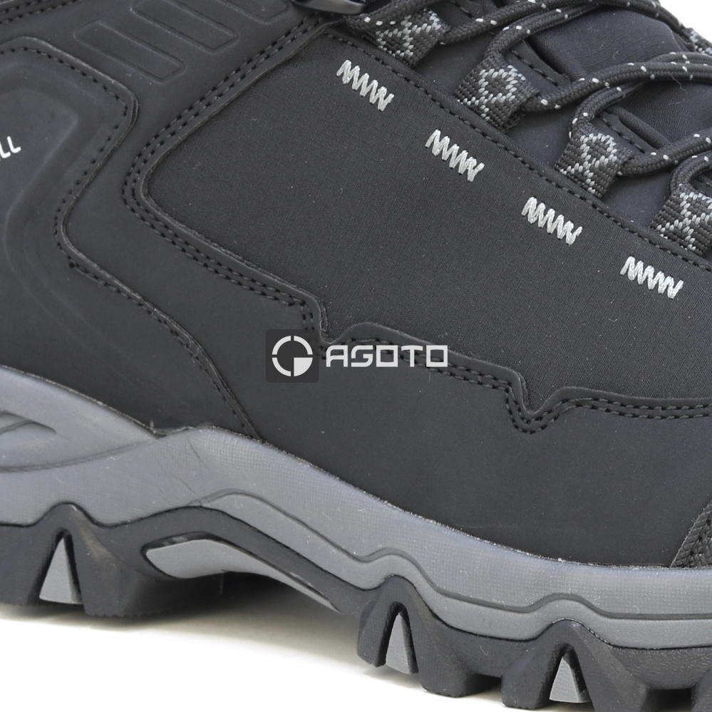 detail ALPINE PRO Eder černá pánská zimní softshell obuv