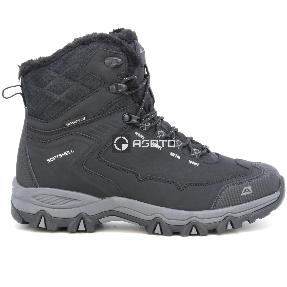 detail ALPINE PRO Eder černá pánská zimní softshell obuv