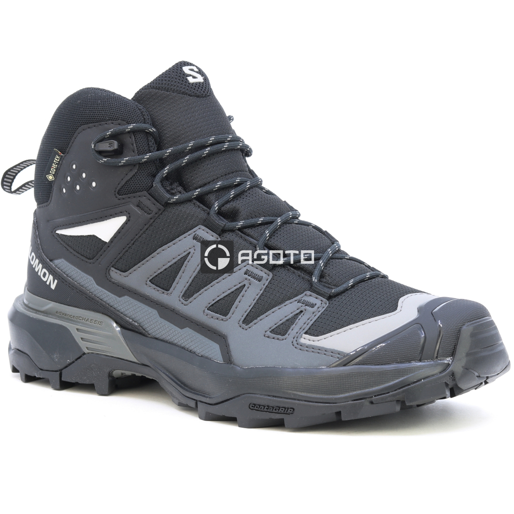 detail SALOMON X Ultra 360 Mid GTX černá pánská outdoor obuv Goretex membrána