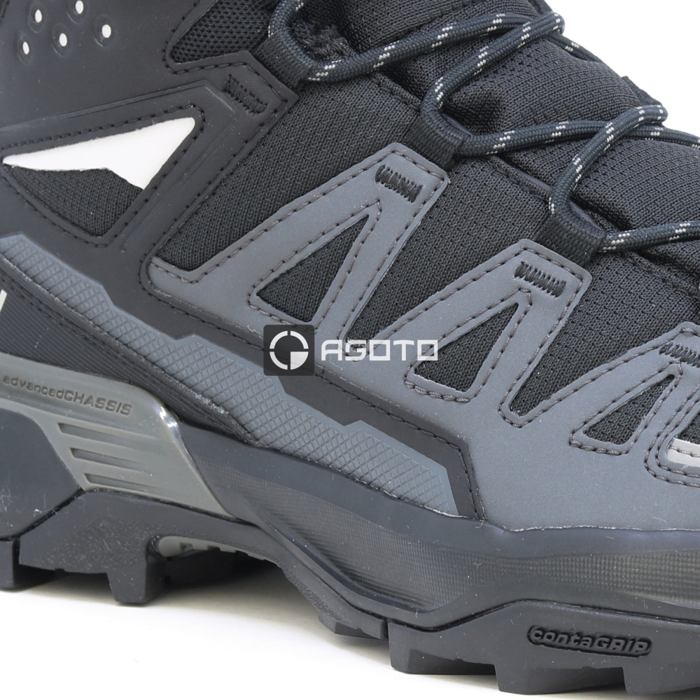 detail SALOMON X Ultra 360 Mid GTX černá pánská outdoor obuv Goretex membrána