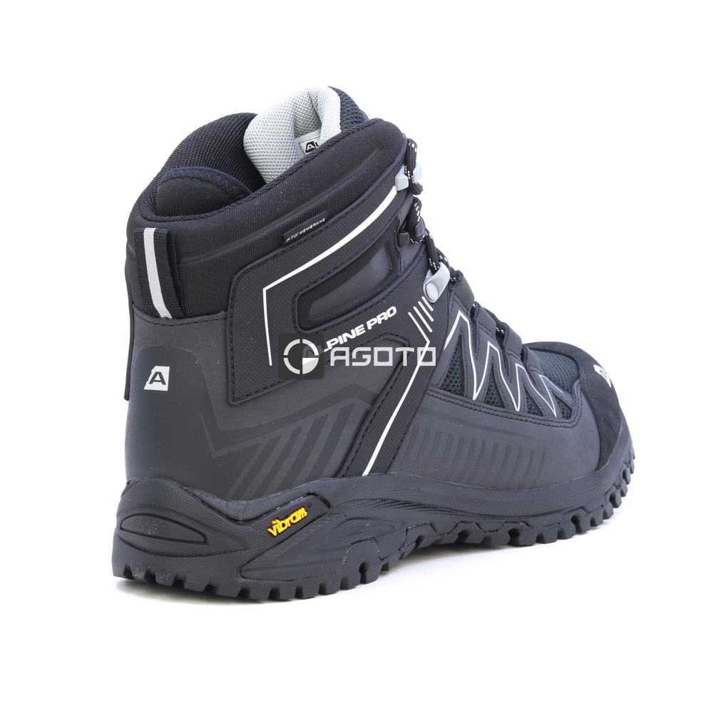 detail ALPINE PRO Gudere černá pánská outdoor obuv PTX membrána