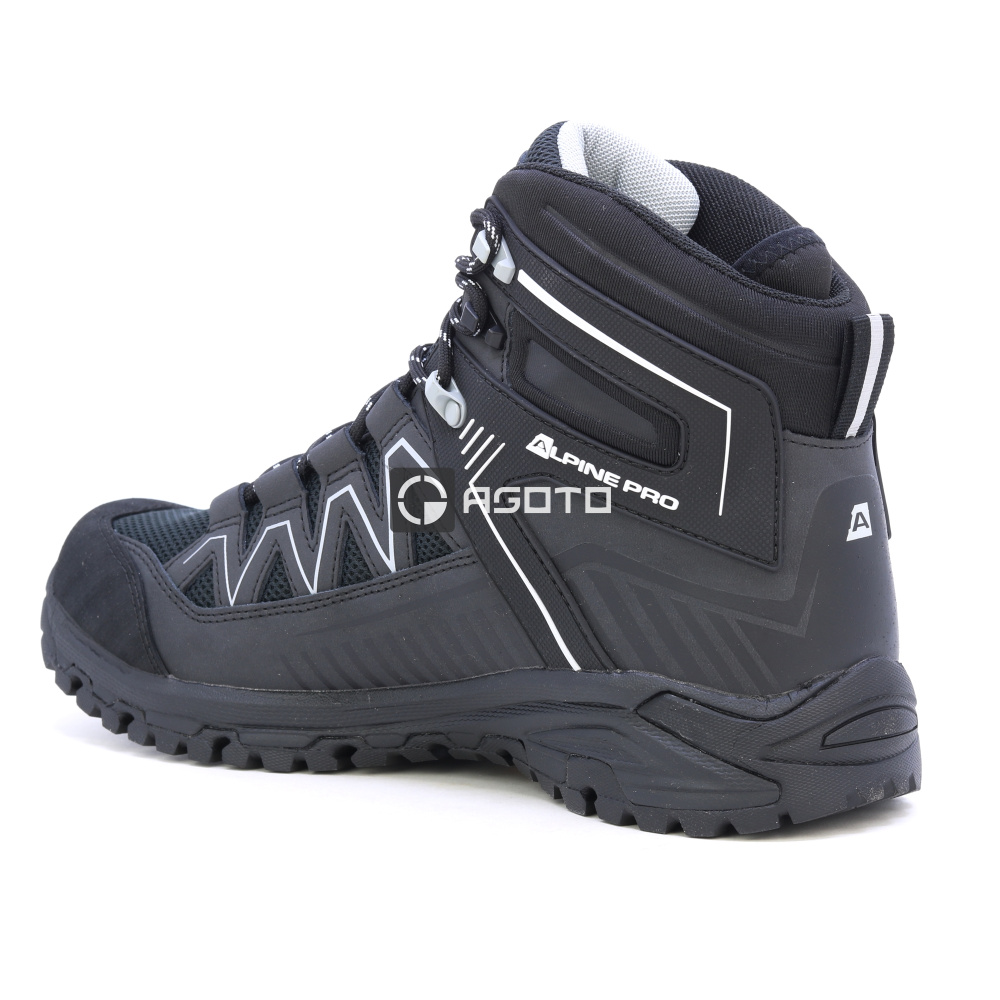 detail ALPINE PRO Gudere černá pánská outdoor obuv PTX membrána