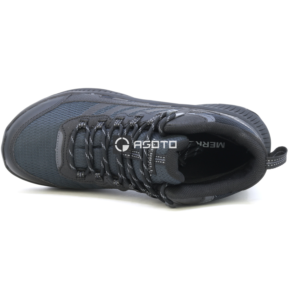 detail MERRELL SPEED STRIKE 2 MID WP black černá pánská outdoor obuv