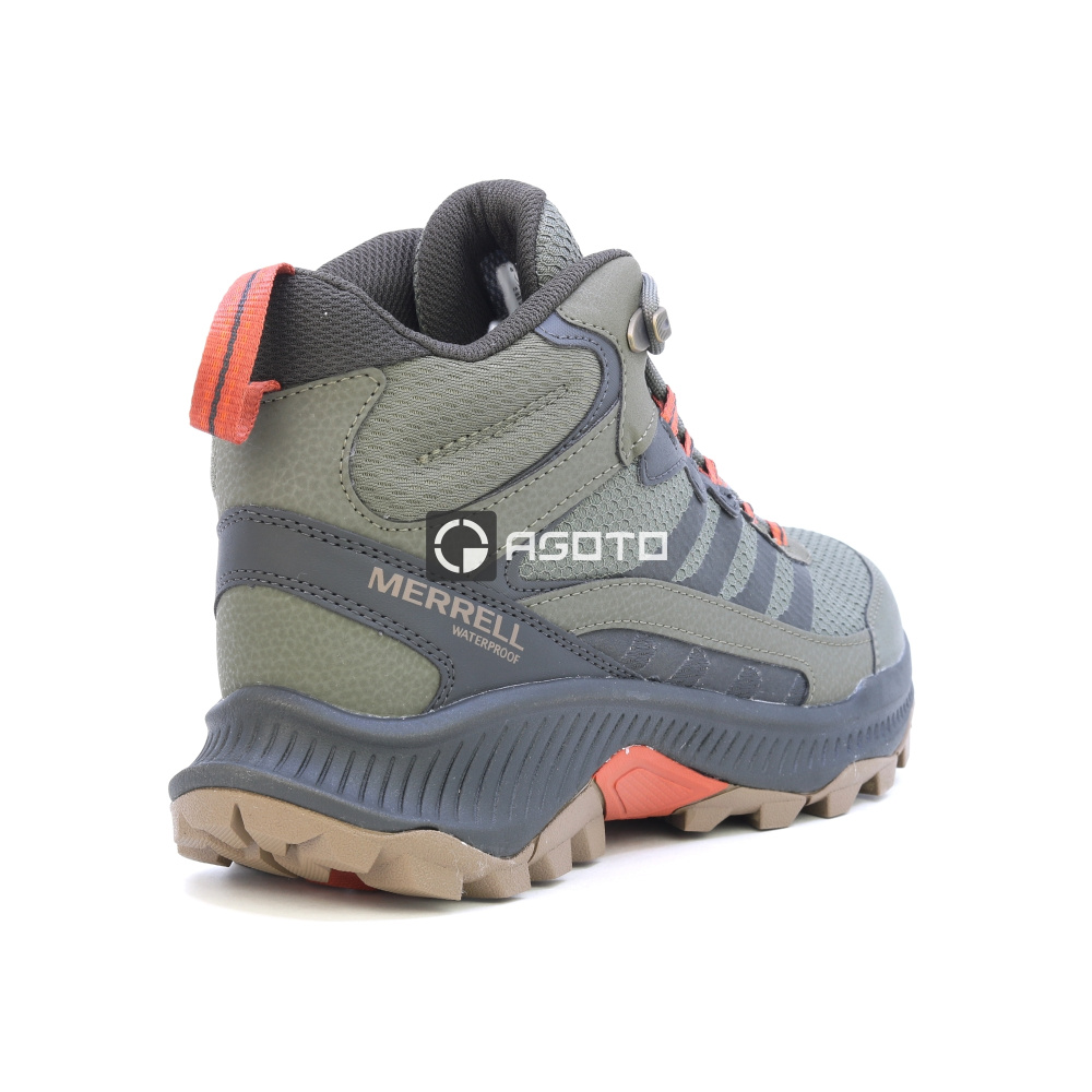 detail MERRELL SPEED STRIKE 2 MID WP olivová pánská outdoor obuv