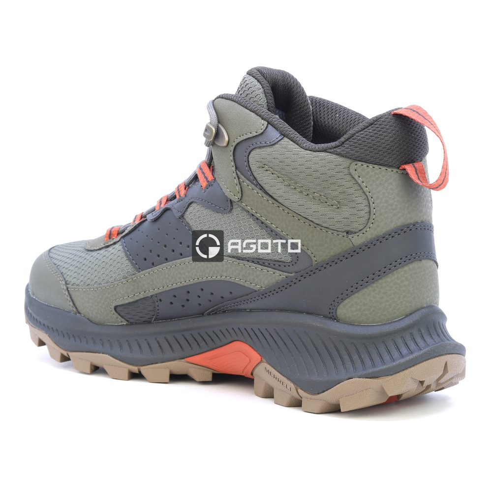 detail MERRELL SPEED STRIKE 2 MID WP olivová pánská outdoor obuv