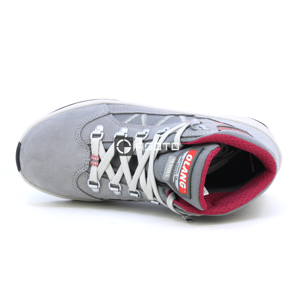 detail OLANG Alpine 849 šedá dámská outdoor kožená obuv s membránou Olantex
