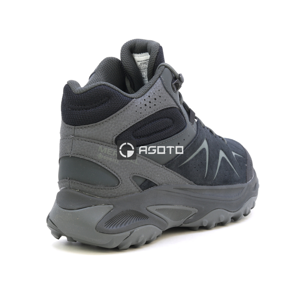 detail MERRELL YOKOTA 3 MID GTX black černá pánská outdoor obuv GORE-TEX® membrána