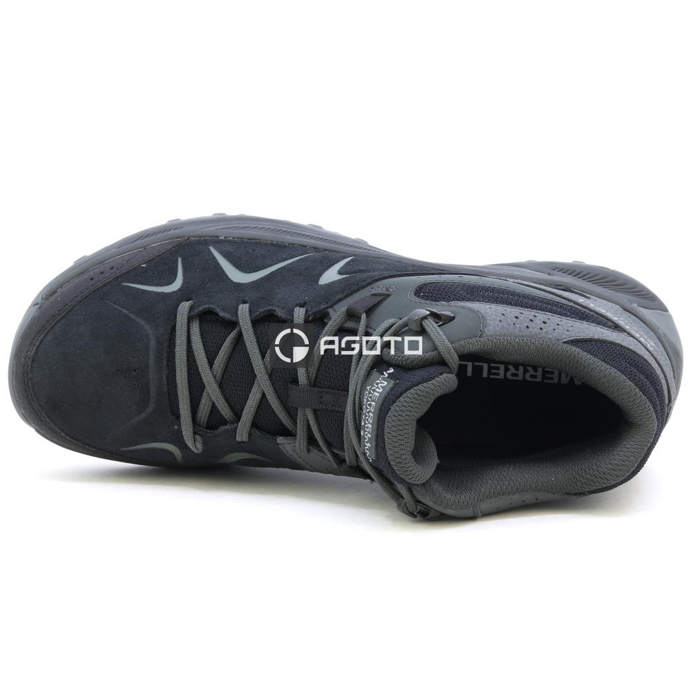 detail MERRELL YOKOTA 3 MID GTX black černá pánská outdoor obuv GORE-TEX® membrána