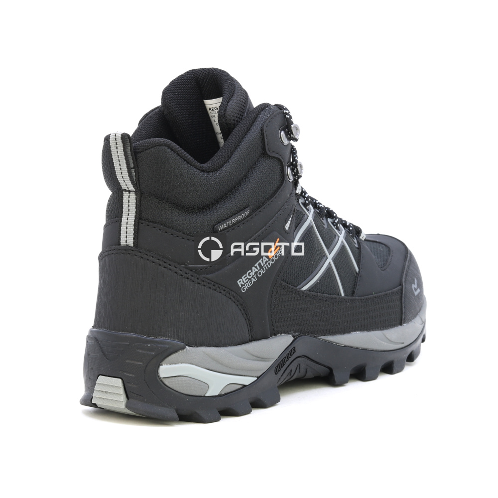 detail REGATTA Samaris III Boot černá pánská outdoor obuv Isotex membrána
