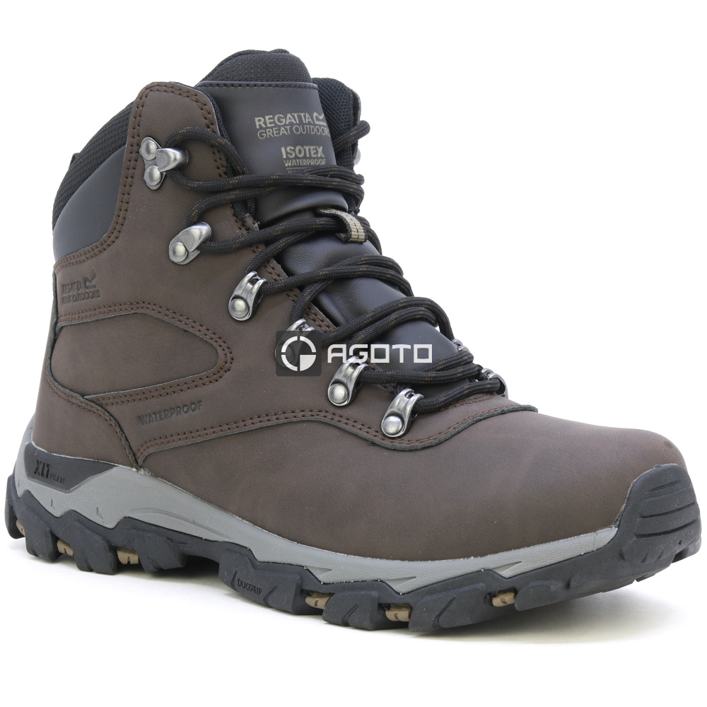 detail REGATTA Holcombe Classic hnedá pánska outdoorová kotníková obuv s membránou Isot
