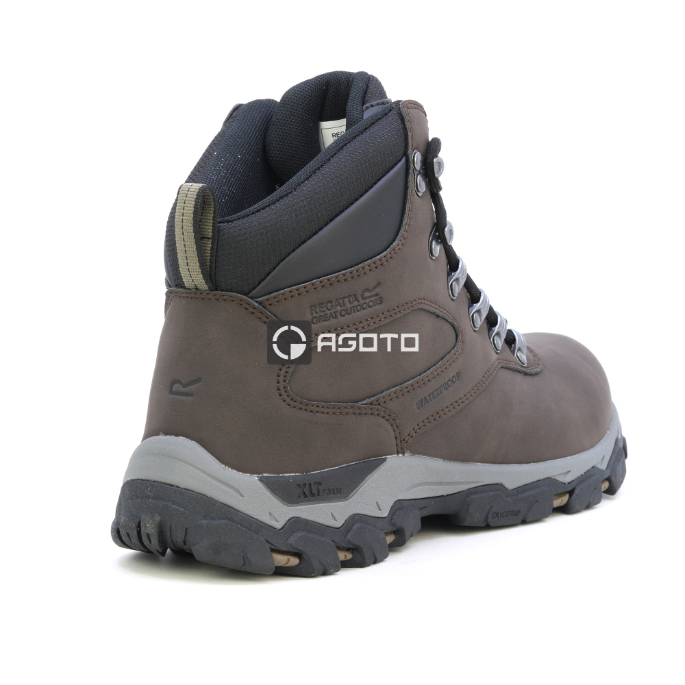 detail REGATTA Holcombe Classic hnedá pánska outdoorová kotníková obuv s membránou Isot