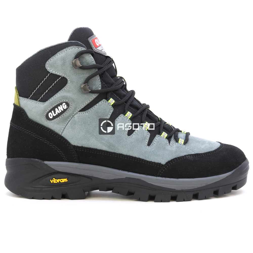 detail OLANG Badia 906 sivá pánska pohodlná kožená outdoor obuv s membránou