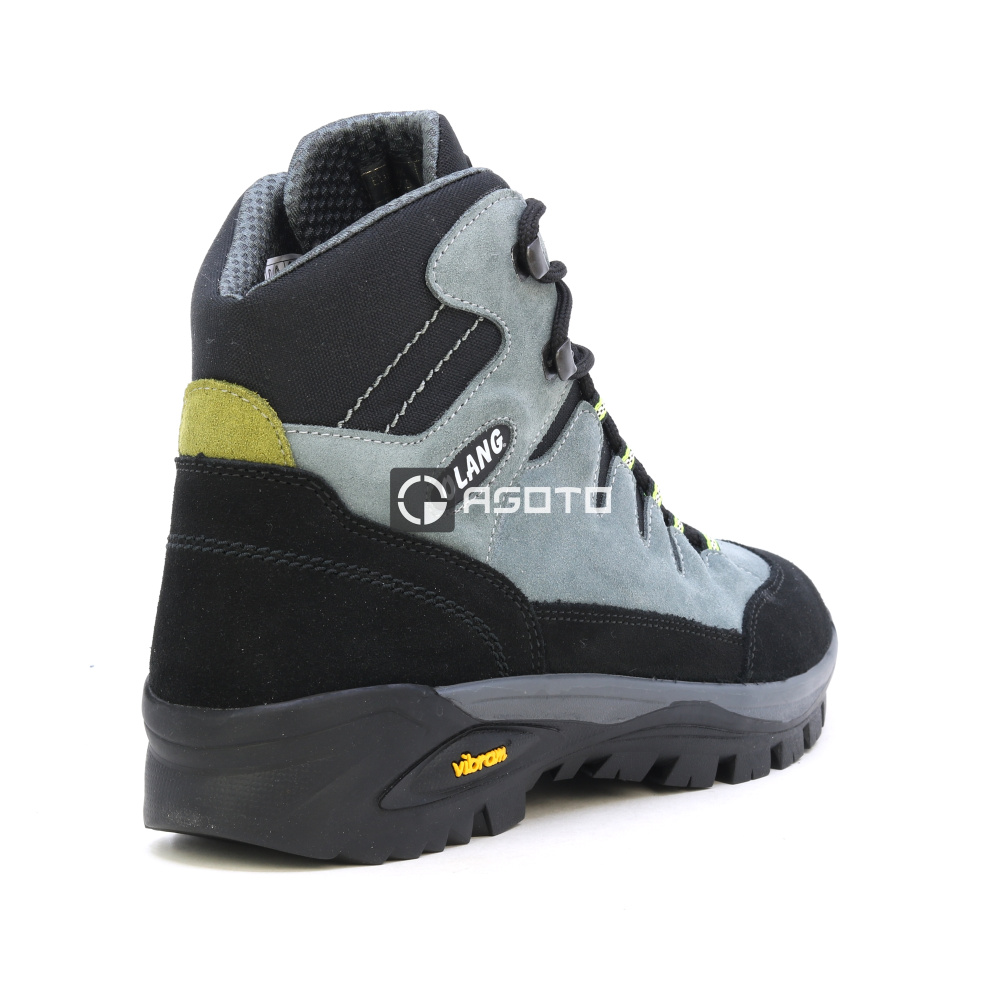 detail OLANG Badia 906 sivá pánska pohodlná kožená outdoor obuv s membránou