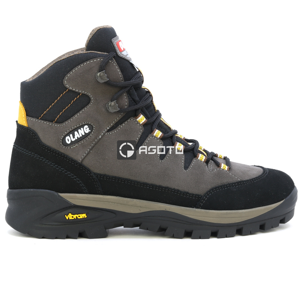 detail OLANG Badia 896 hnedá pánska pohodlná kožená outdoor obuv s membránou