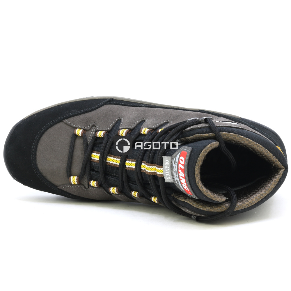 detail OLANG Badia 896 hnedá pánska pohodlná kožená outdoor obuv s membránou