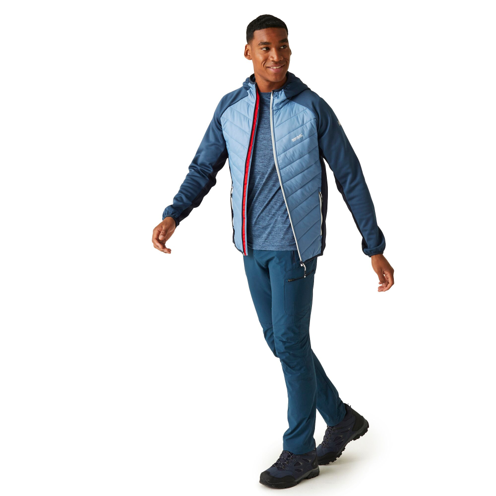 detail REGATTA Andreson VIII Hybrid modrá pánská outdoor bunda