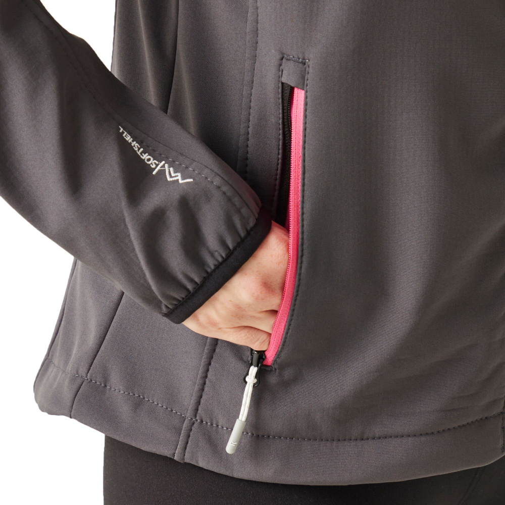 detail REGATTA Arec III šedá dámská softshell bunda