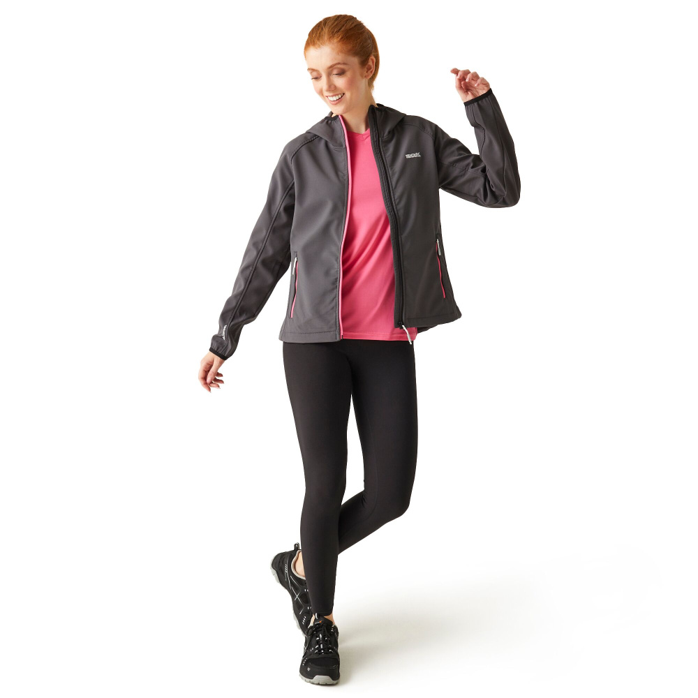 detail REGATTA Arec III šedá dámská softshell bunda