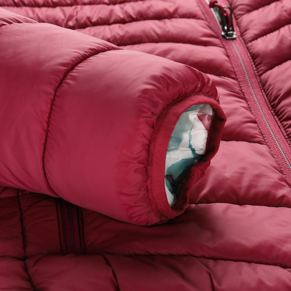 detail ALPINE PRO Eroma vínová dámská zimní oboustranná bunda