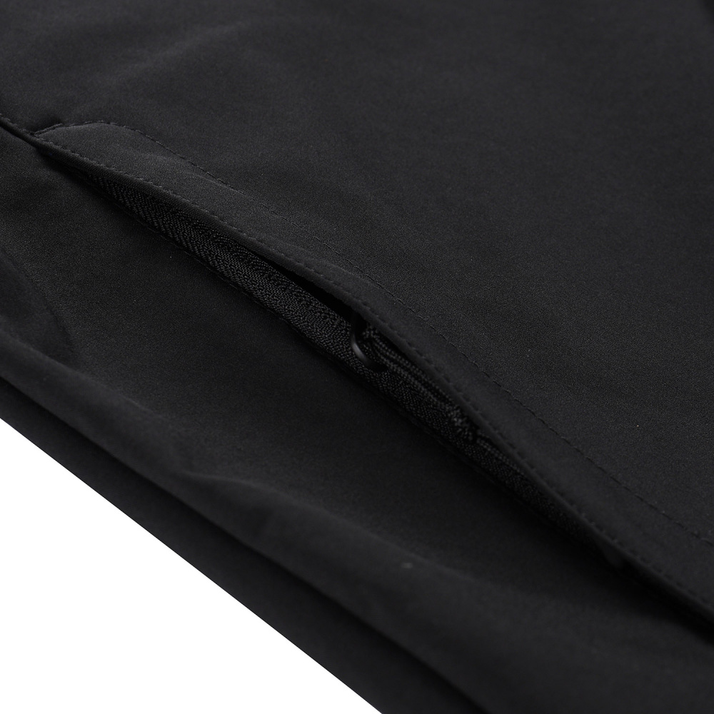 detail ALPINE PRO Hoor černá pánská softshell bunda DWR 8000 mm