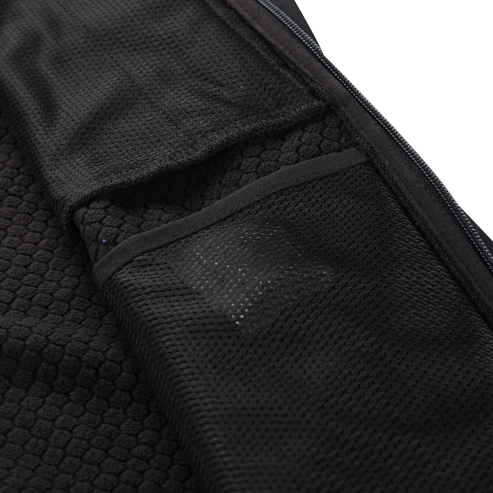 detail ALPINE PRO Hoor černá pánská softshell bunda DWR 8000 mm