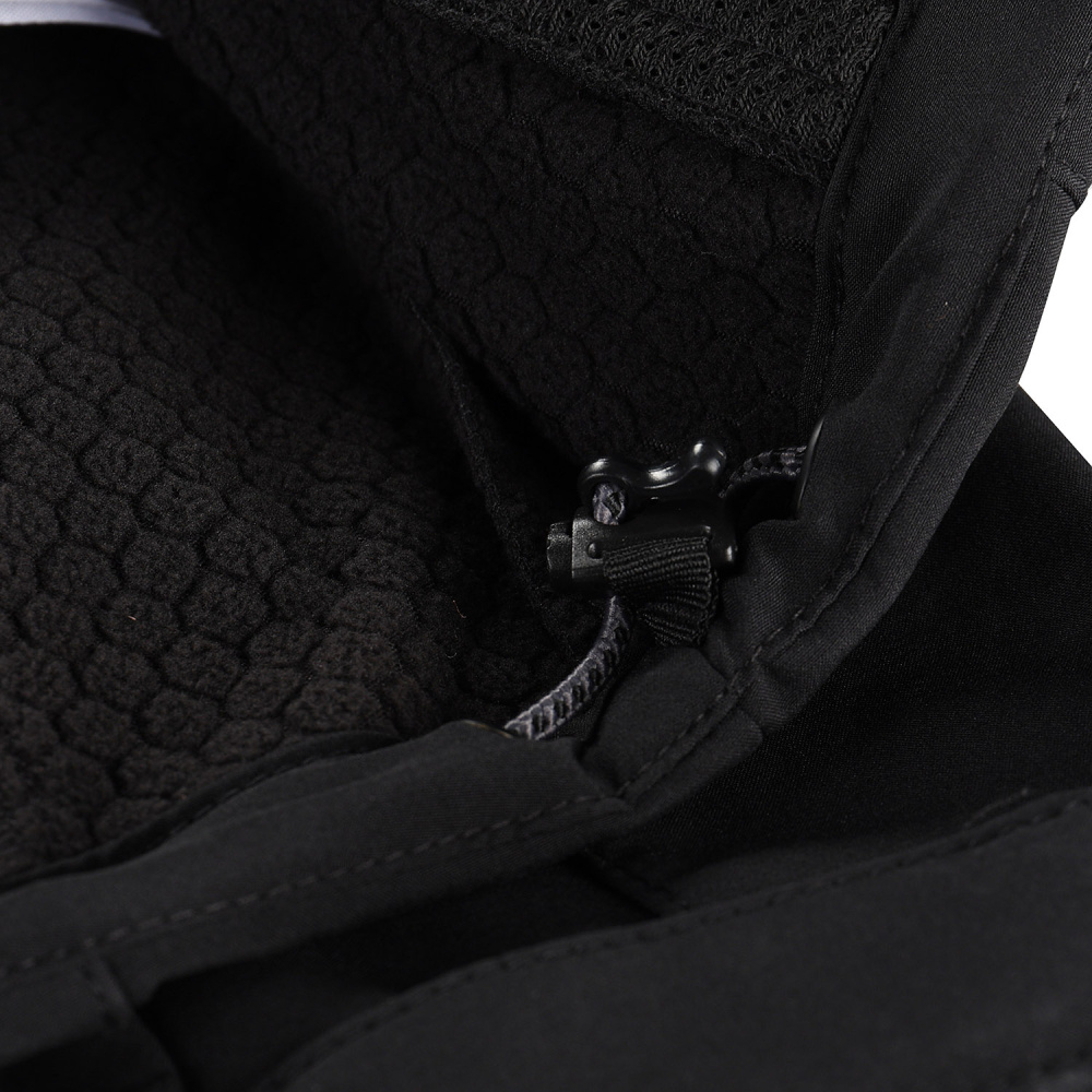 detail ALPINE PRO Hoor černá pánská softshell bunda DWR 8000 mm