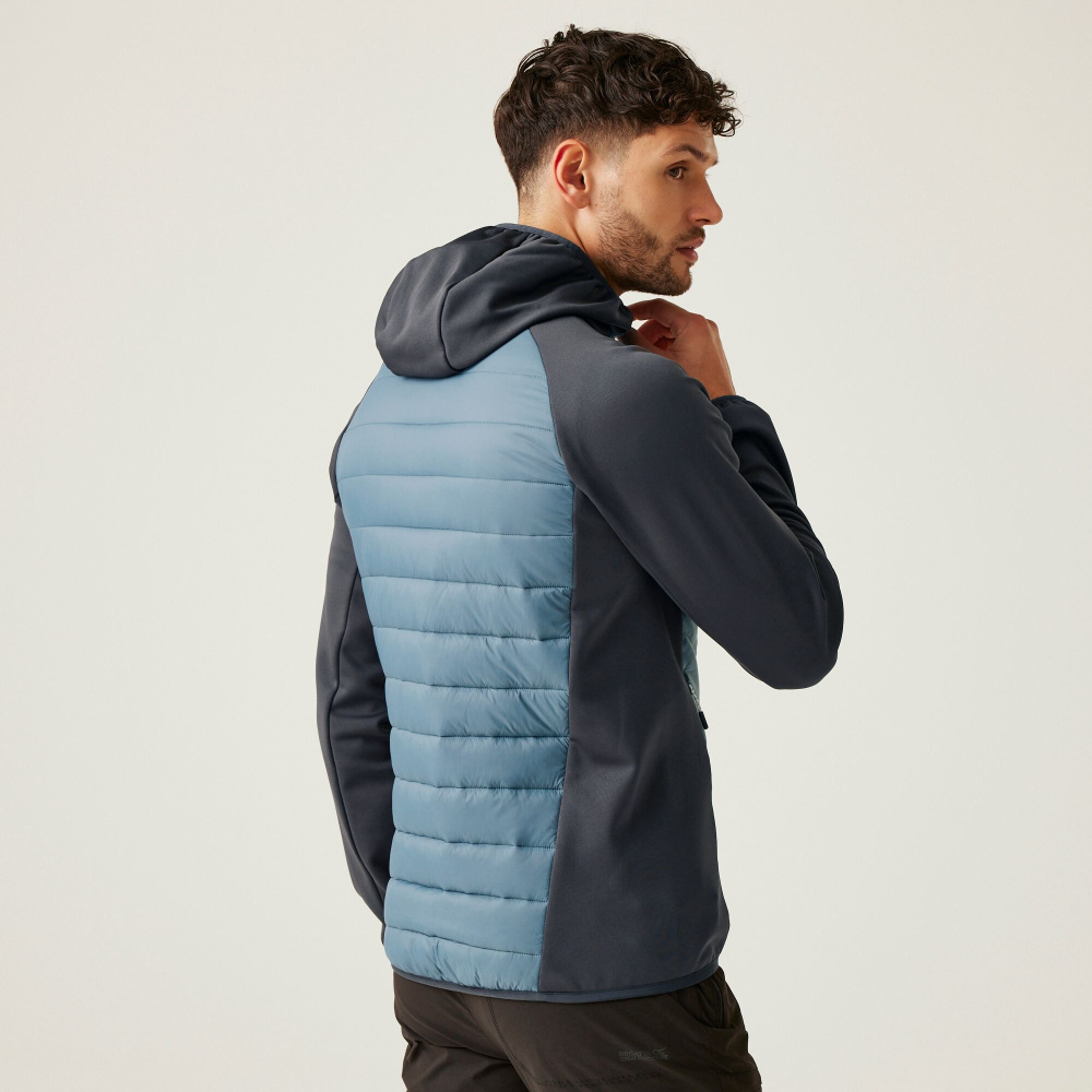 detail REGATTA Andreson VIII Hybrid modrá pánská outdoor bunda