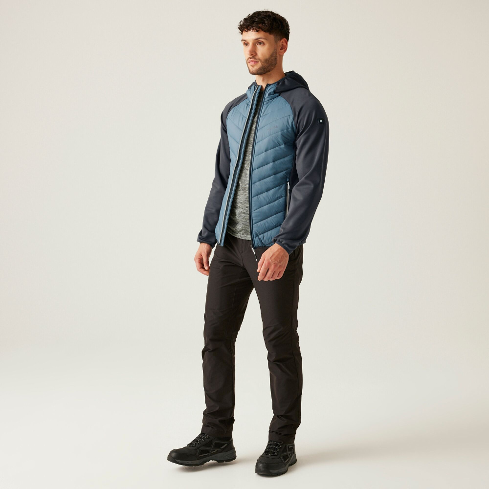 detail REGATTA Andreson VIII Hybrid modrá pánská outdoor bunda