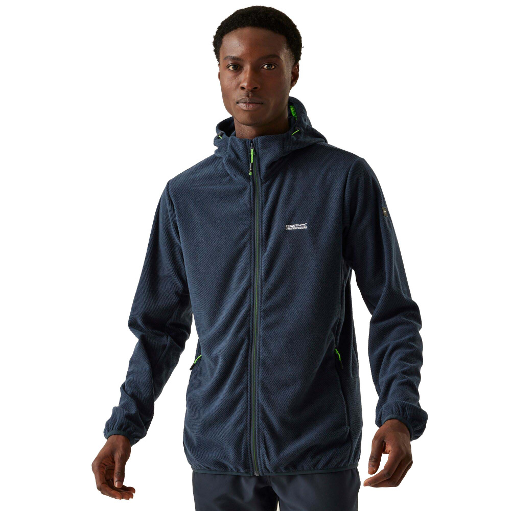 detail REGATTA Tahill modrá pánská outdoor fleece bunda