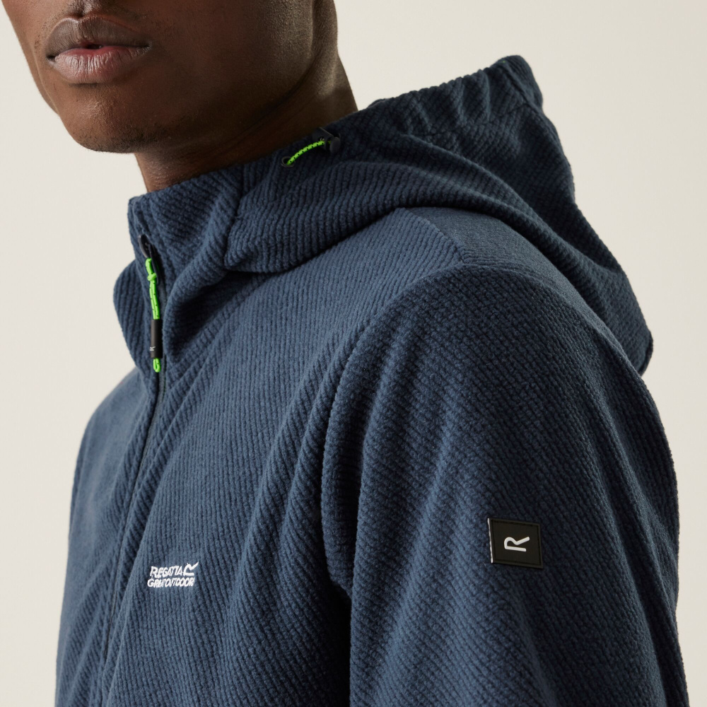 detail REGATTA Tahill modrá pánská outdoor fleece bunda
