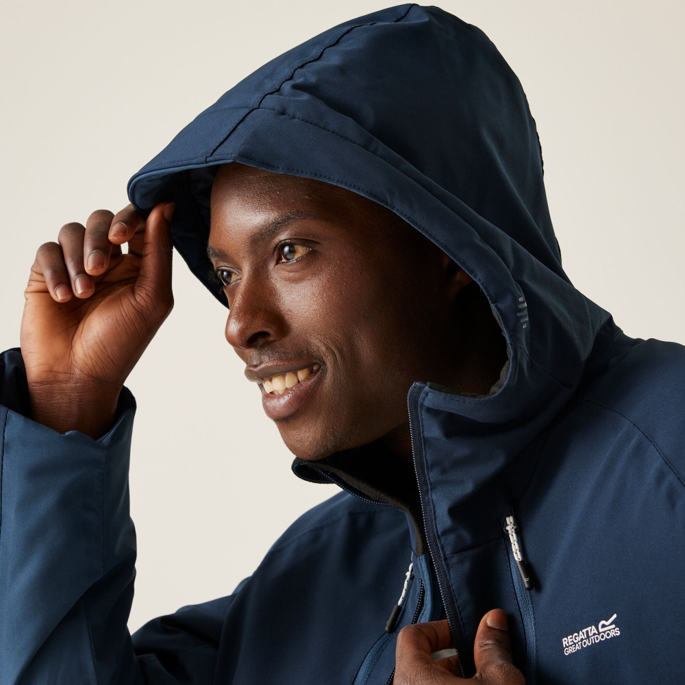 detail REGATTA Highton Str III modrá pánská outdoor bunda membrána Isotex 10 000 mm