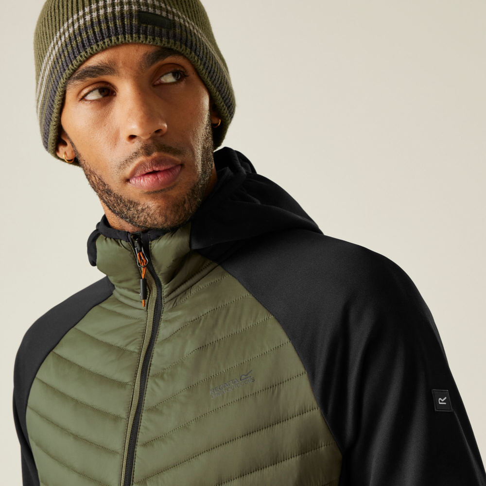 detail REGATTA Andreson Hybrid olivová pánská outdoor bunda