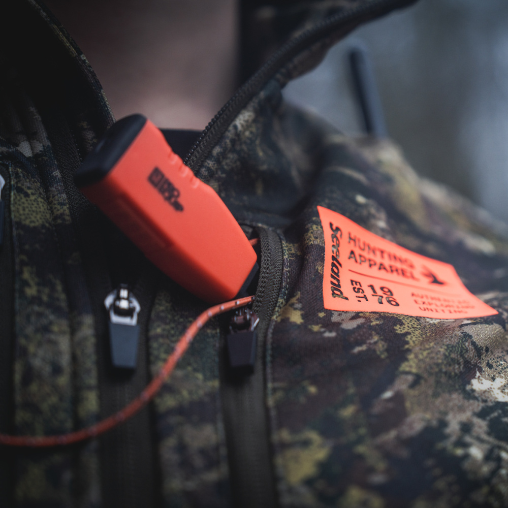 detail SEELAND Denmark Tidal Camo pánska outdoorová bunda maskáčová, pohodlná, stretcho