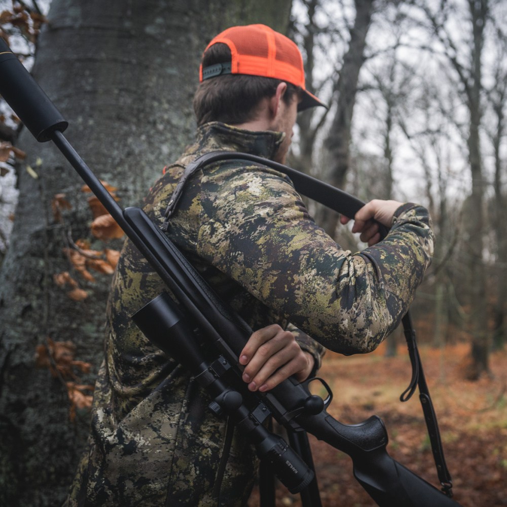 detail SEELAND Denmark Tidal Camo pánska outdoorová bunda maskáčová, pohodlná, stretcho