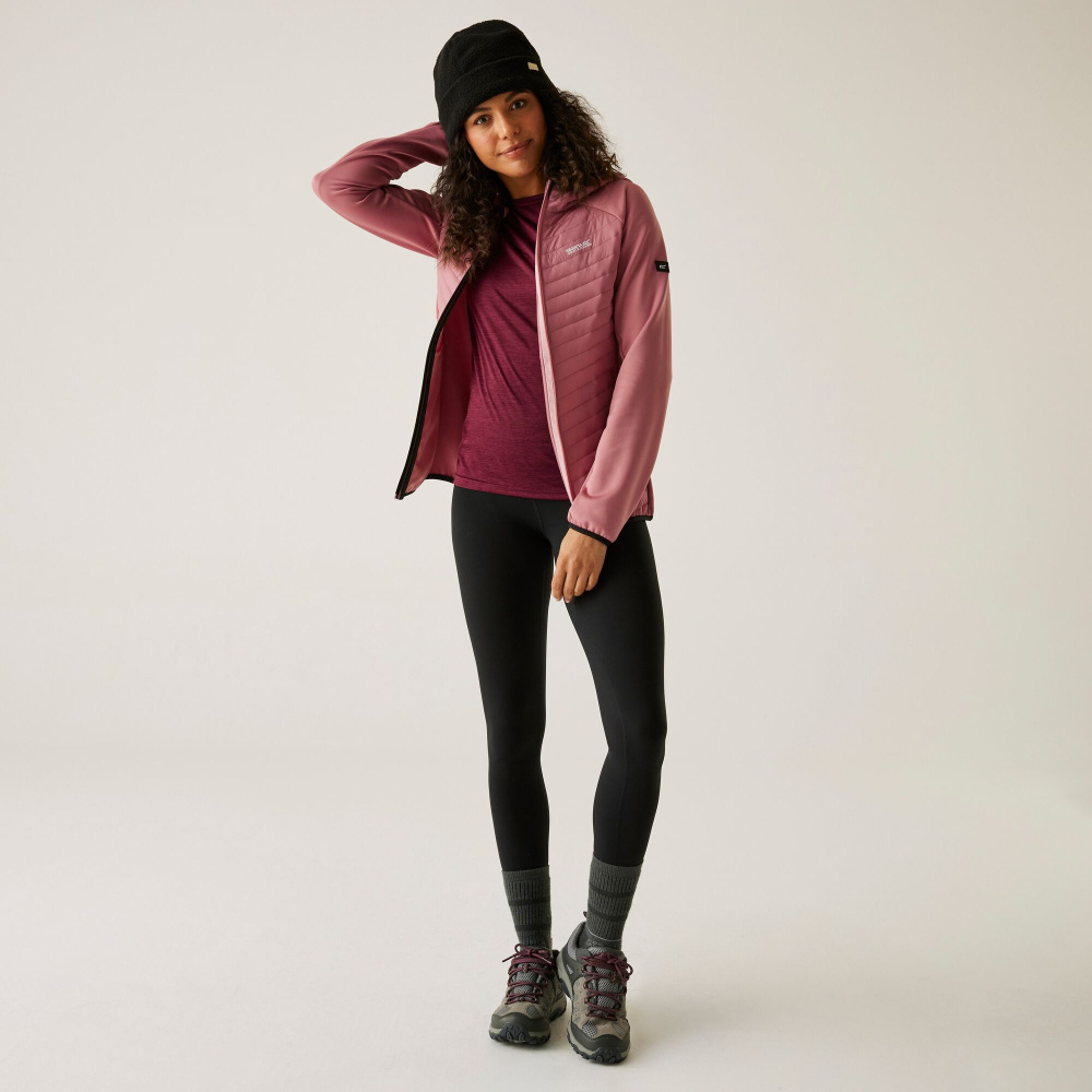 detail REGATTA Andreson Hybrid ružová dámska outdoorová celoročná pohodlná bunda