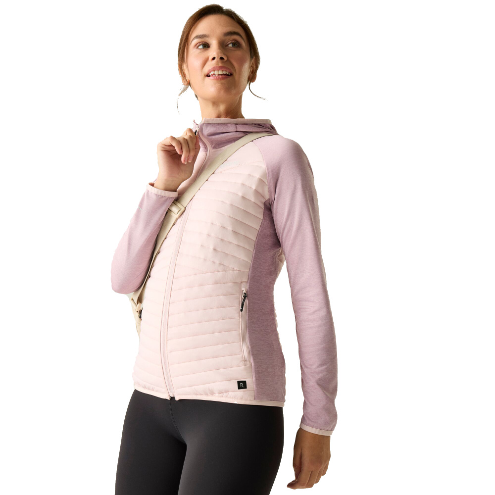 detail REGATTA Andreson Hybrid fialová dámska outdoorová celoročná pohodlná bunda