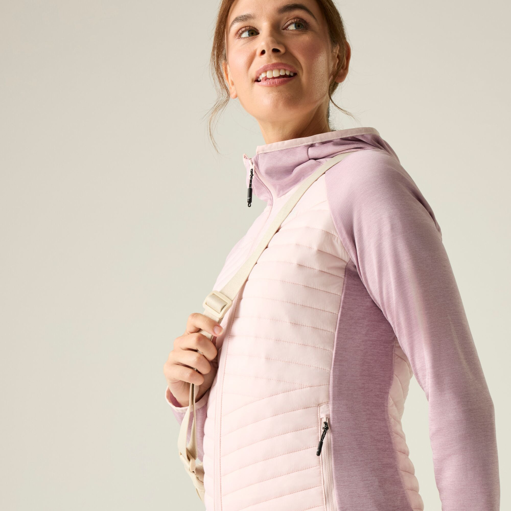 detail REGATTA Andreson Hybrid fialová dámska outdoorová celoročná pohodlná bunda