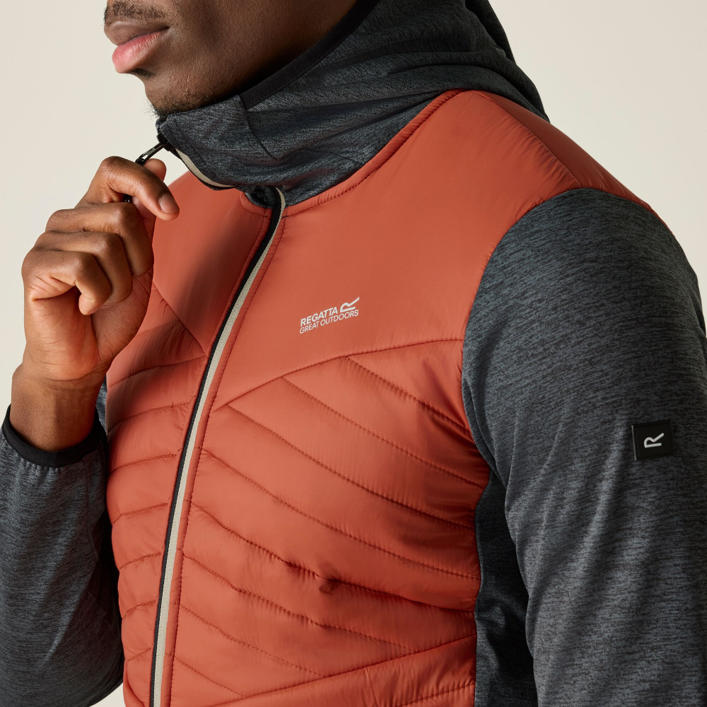detail REGATTA Andreson Hybrid červená pánska outdoorová bunda