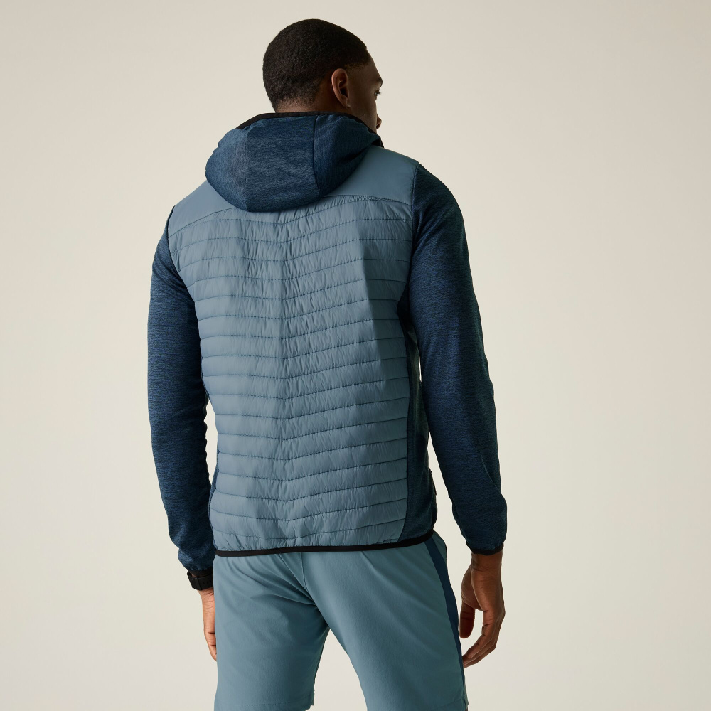 detail REGATTA Andreson Hybrid modrá pánska outdoorová bunda