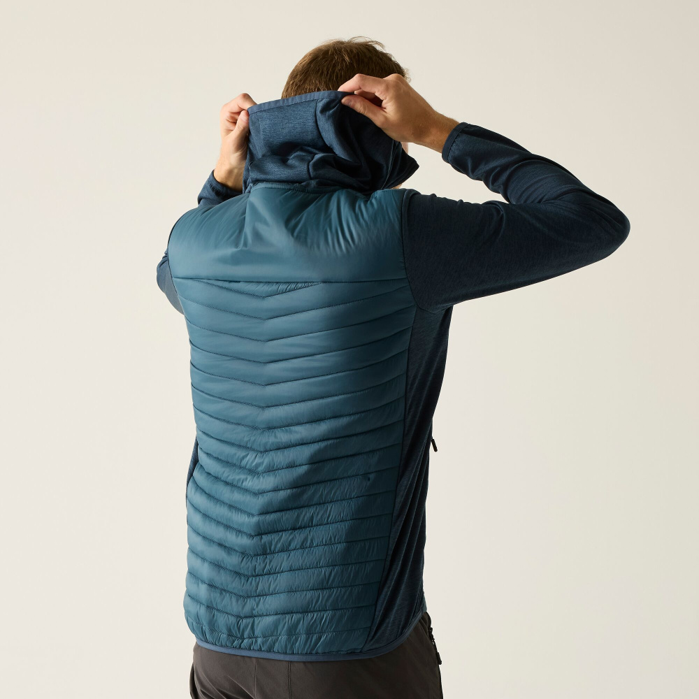 detail REGATTA Andreson Hybrid modrá pánska outdoorová bunda