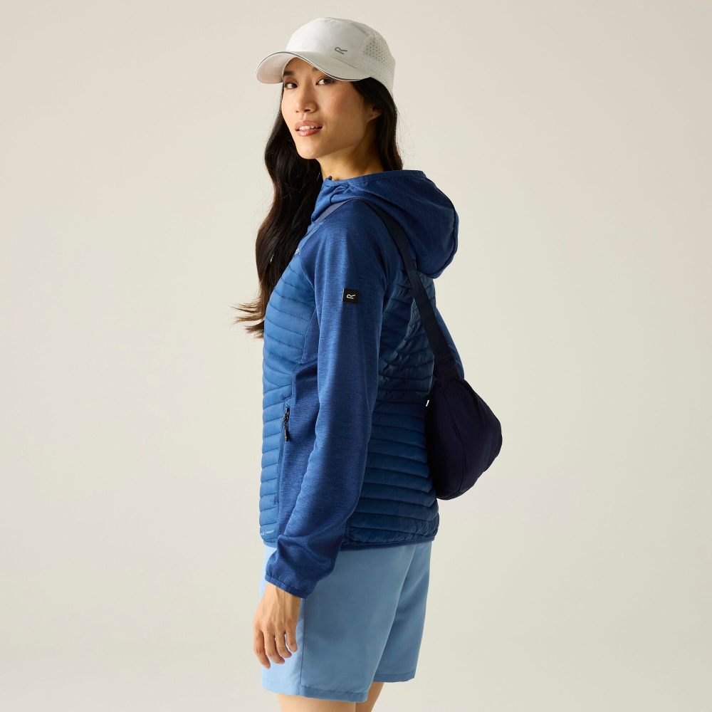 detail REGATTA Andreson Hybrid modrá dámska outdoorová bunda, univerzálna a pohodlná