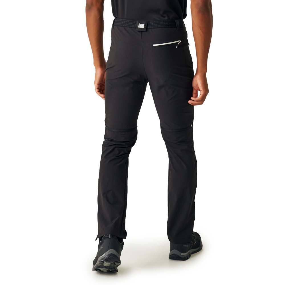 detail REGATTA Mountain Zip-Off šedé pánské outdoor kalhoty odepínací nohavice