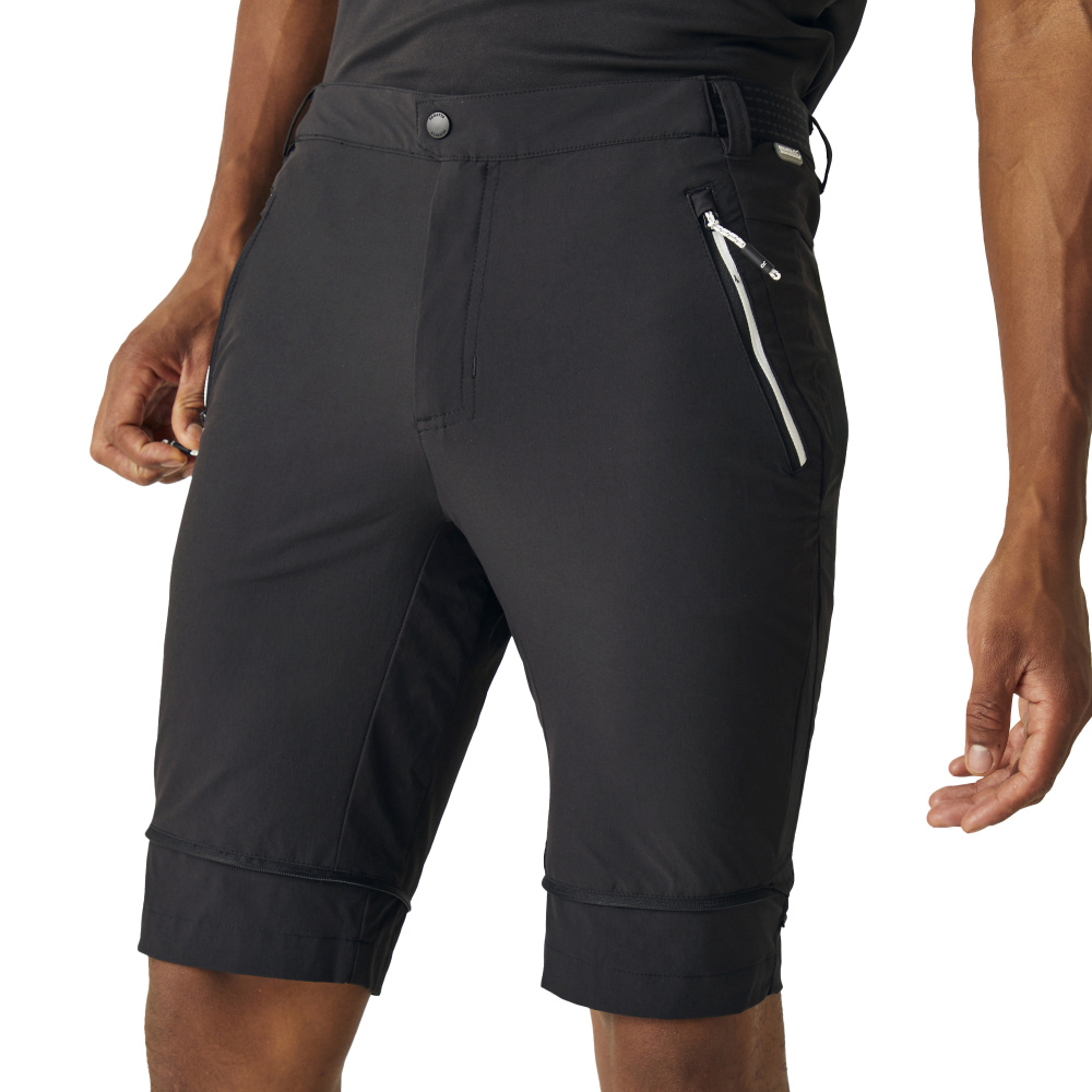 detail REGATTA Mountain Zip-Off šedé pánské outdoor kalhoty odepínací nohavice