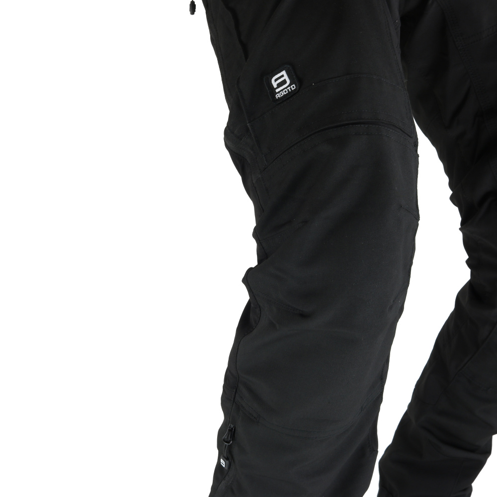 detail Asoto Nordvik Extreme Pro černé pánské outdoor kalhoty